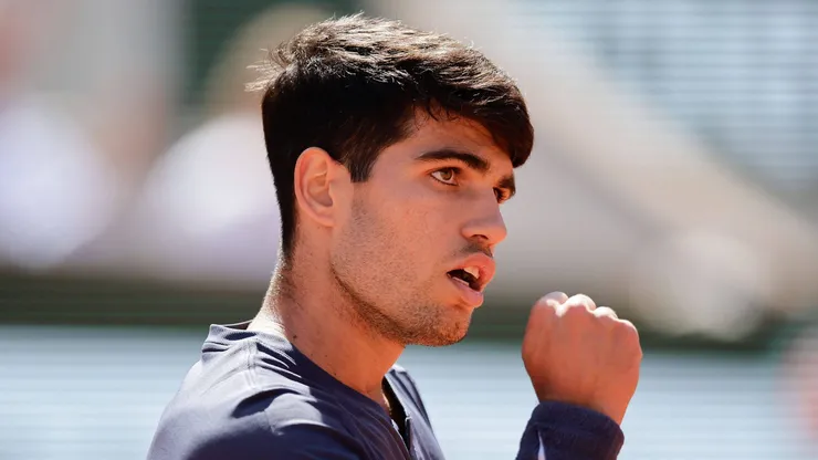 Carlos Alcaraz en Roland Garros.