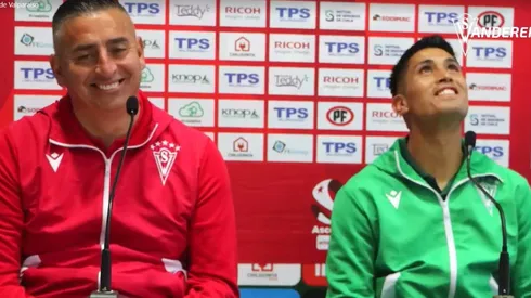 Jaime García y Juan Ignacio Duma tuvieron un ameno momento tras la goleada.