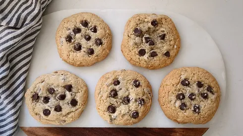 Galletas con chispas de chocolate