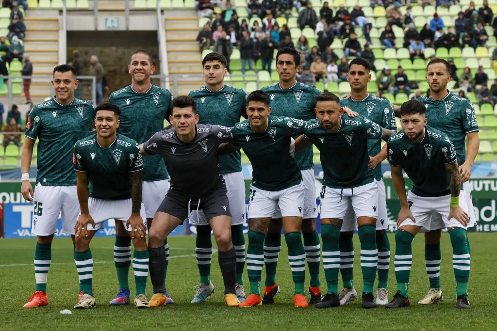 La oncena de Santiago Wanderers ante San Luis de Quillota. (Andrés Piña/Photosport).