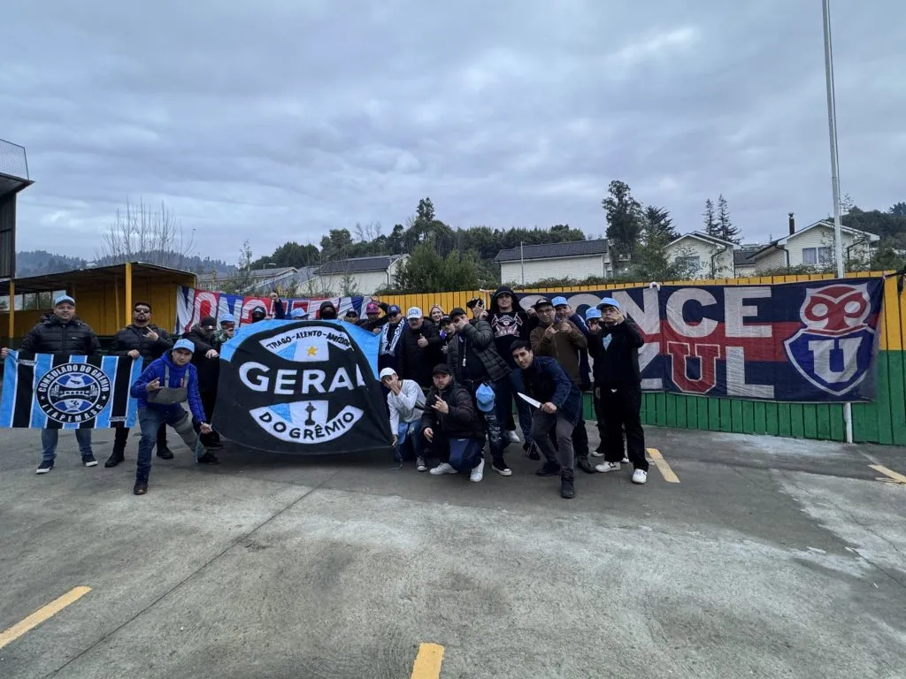 La unión entre las hinchadas de Gremio y de Universidad de Chile | Twitter