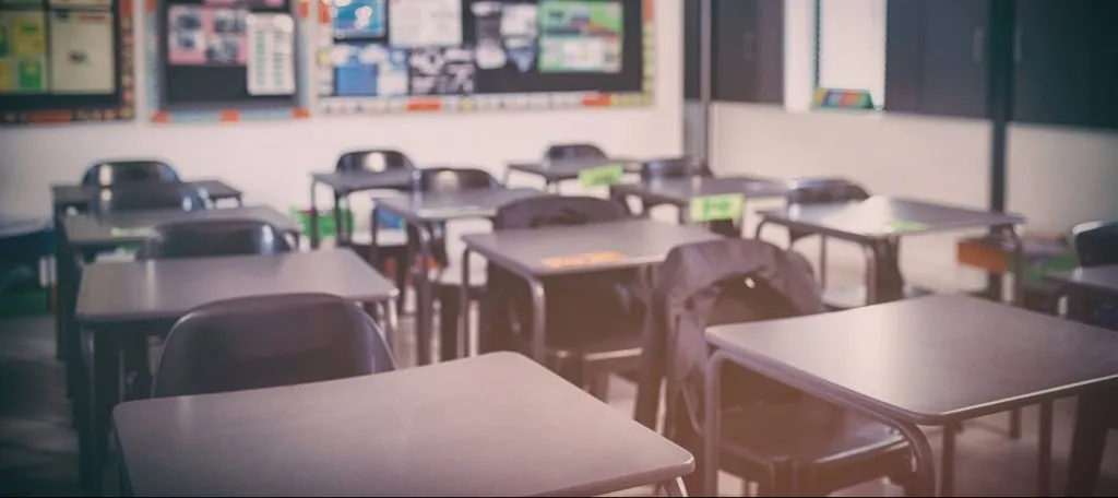 Sala de clases vacía