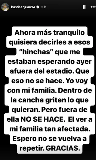 El descargo de San Juan.