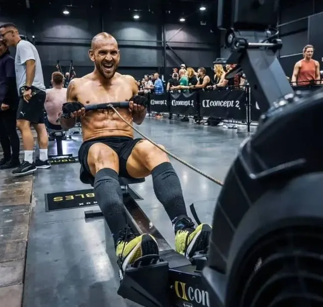 Lucas Aveldaño en plena competencia. (Captura Instagram).