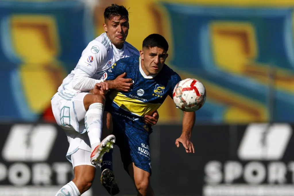 La disputa con Hormazábal que derivó en una grave lesión de Braian Martínez. (Andrés Piña/Photosport).