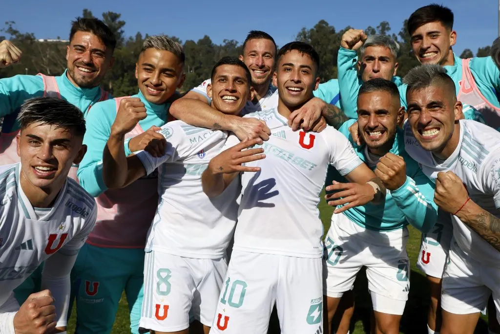La U celebra por una joya de su cantera. Foto: Andres Pina/Photosport