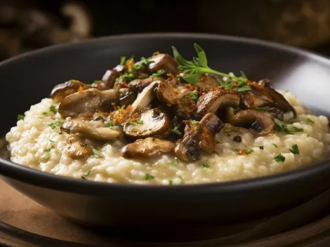 Receta de Risotto de champiñones