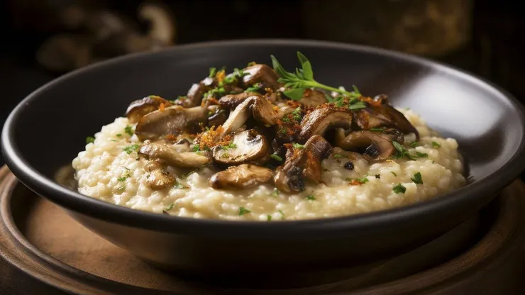 Risotto de champiñones