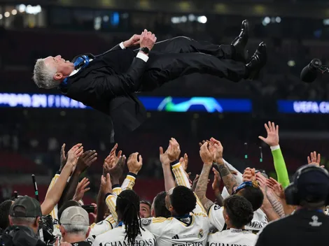 Video: el hilarante manteo a Carlo Ancelotti por la Champions