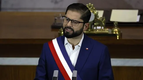 Presidente Gabriel Boric durante la Cuenta Pública 2024.