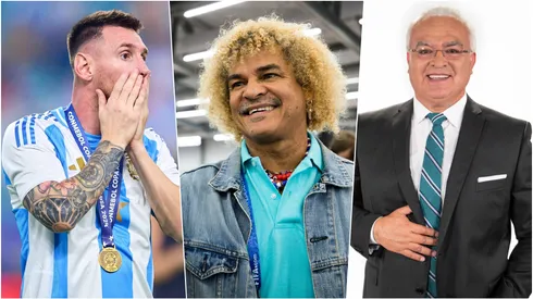 Valderrama baja a Lionel Messi.