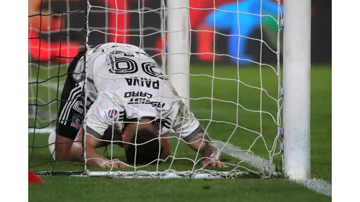 Guillermo Paiva y una imagen que grafica su partido ante O'Higgins.