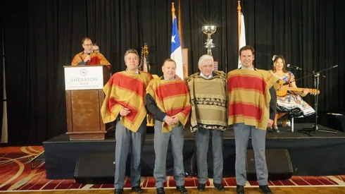 Los campeones de chile Felipe Undurraga con Luis Huenchul. Crédito Fernando de la Fuente