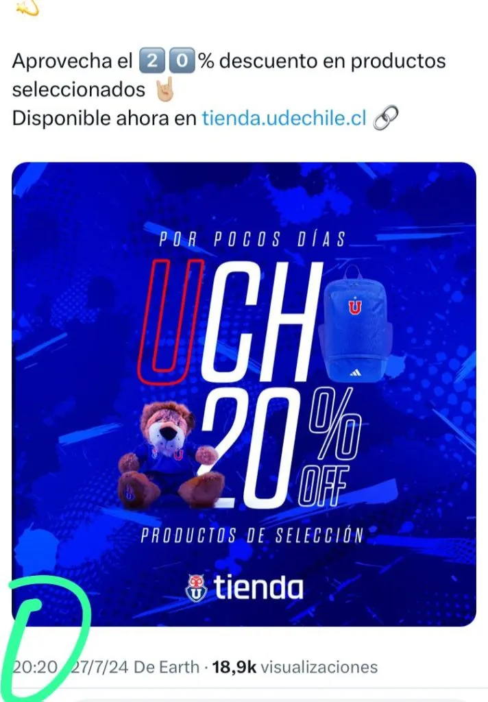 El guiño de la U a Charles.