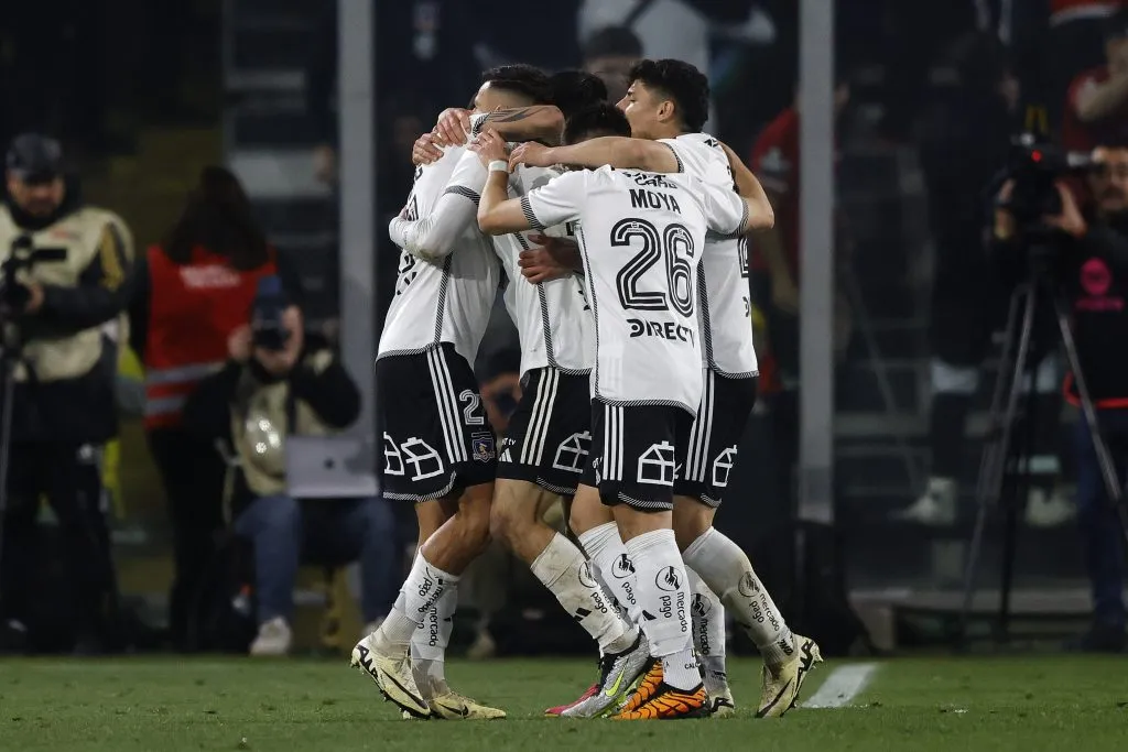 Así celebró Colo Colo el gol de Lucas Cepeda ante O’Higgins. (Felipe Zanca/Photosport).