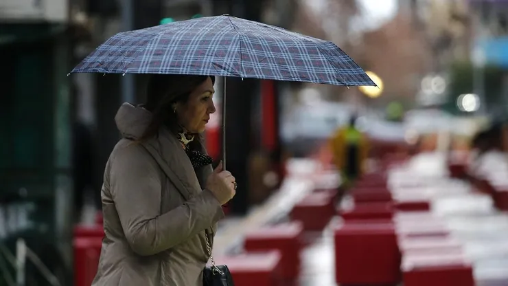 Lluvia en Santiago