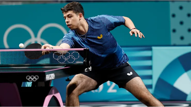 Nicolás Burgos tuvo debut y despedida en el tenis de mesa en París 2024.