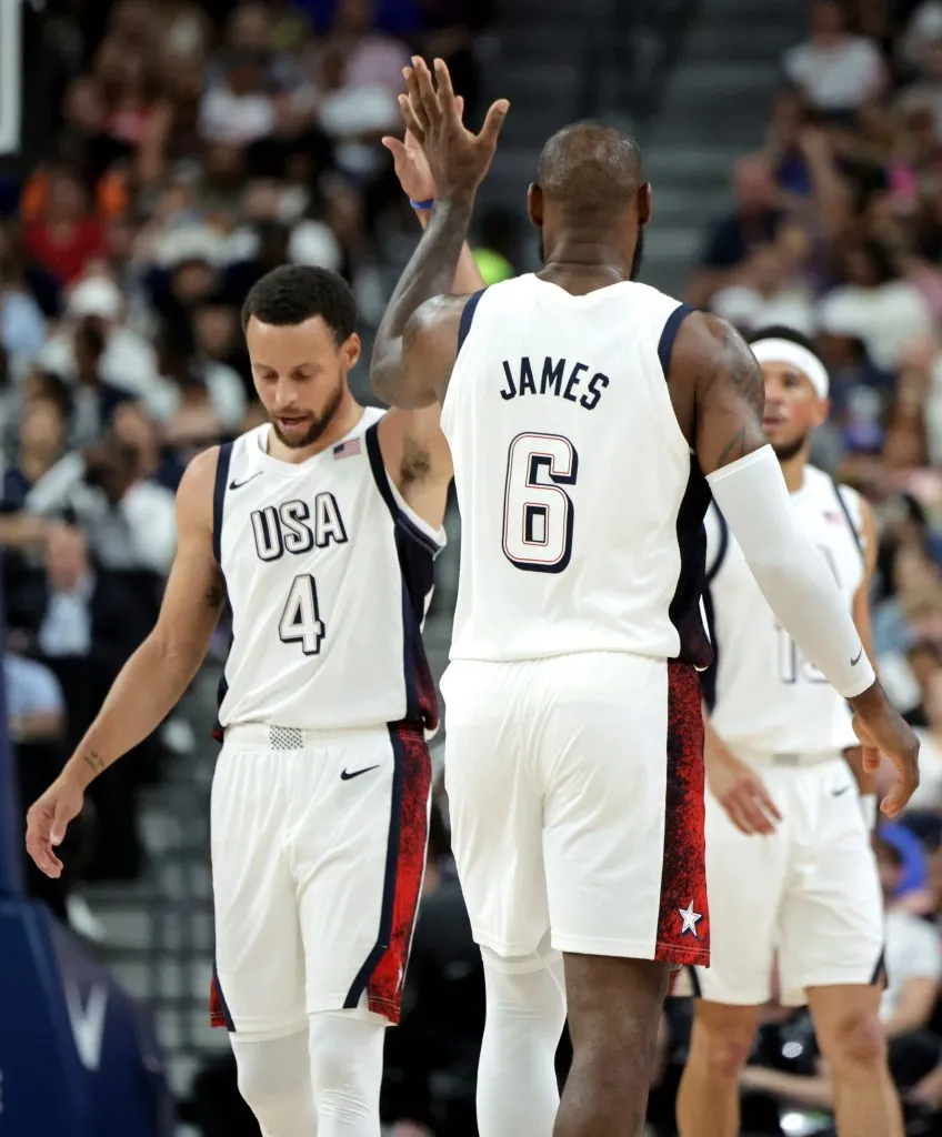 Curry y James serán compañeros en los Juegos Olímpicos. Imagen: Getty.