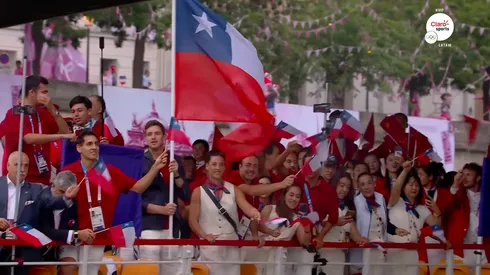 Nicolás Massú comandó al Team Chile en el desfile de París 2024.