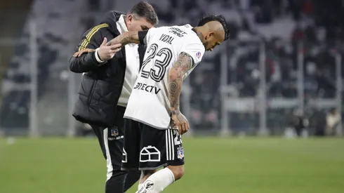 Vidal se retira lesionado del partido ante Unión Española