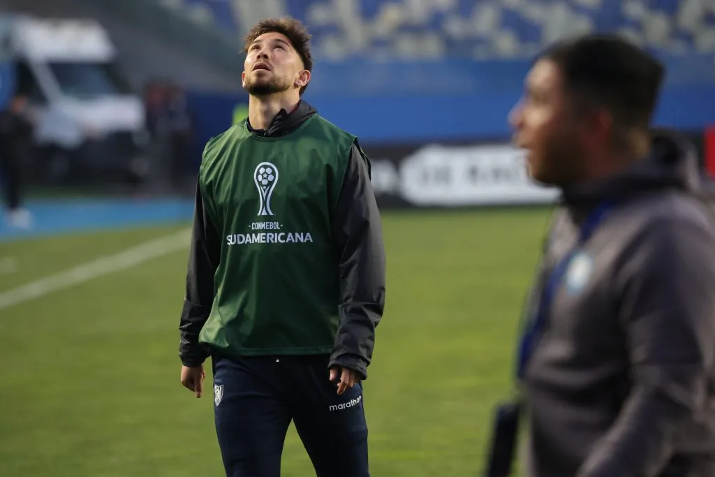 Felipe Loyola no jugó la ida ante Racing (U) por una lesión. (Eduardo Fortes/Photosport).