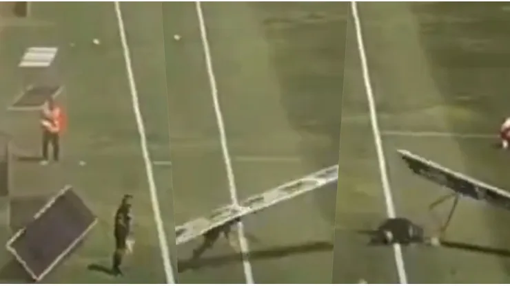 El asistente Jorge Ramírez la sacó barata tras el fuerte golpe.