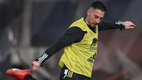 Javier Correa entrenando en el Cacique.