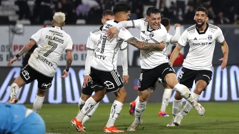 Así celebró Cristián Zavala el 2-1 de Colo Colo.