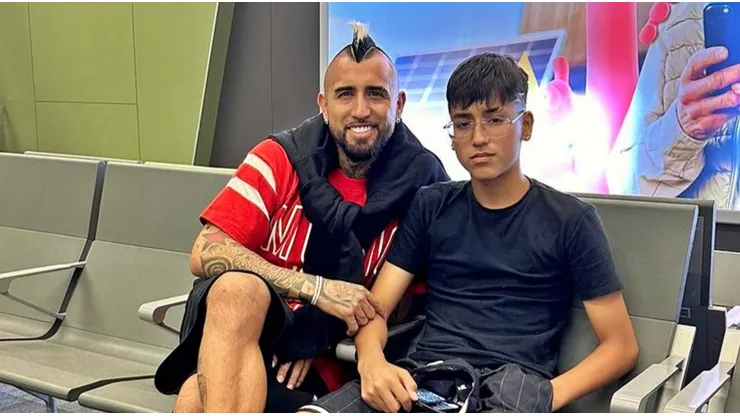 Vidal salió en defensa de su hijo en su Instagram personal.