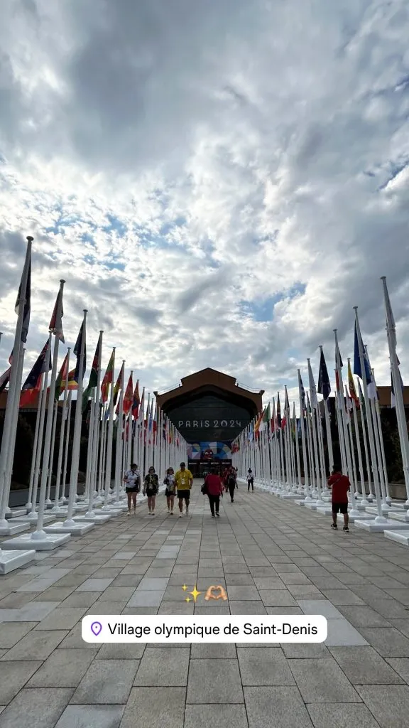 Antonia Abraham muestra el pasillo de ingreso a la Villa Olímpica de París 2024 (Instagram)