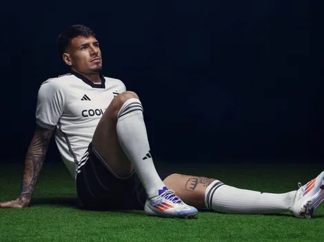 Saldivia se luce como modelo de los zapatos que usan Messi y Yamal