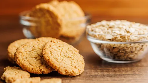 Galletas de avena saludables.