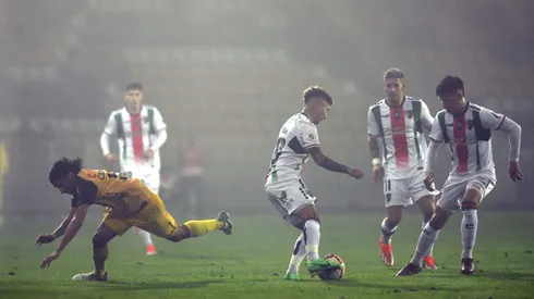 Los jugadores de Coquimbo Unido y Palestino en el enfrentamiento de la Jornada 12 del Campeonato Nacional 2024.