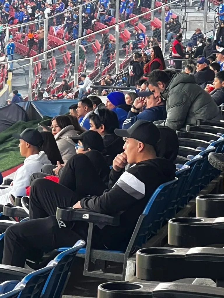 Marcelo Morales estuvo presente en el partido de la U vs Everton.