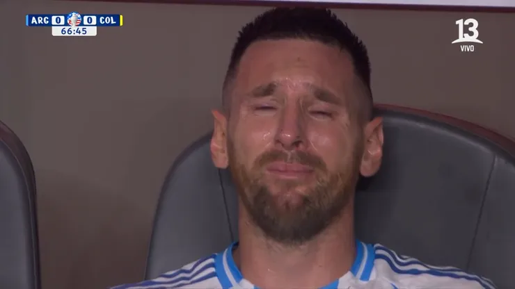 El llanto de Lionel Messi.