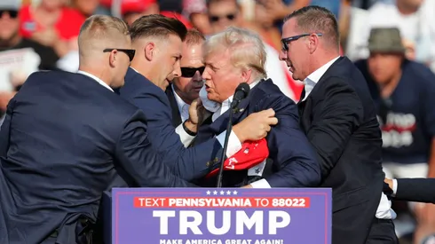 El momento del disparo a Trump