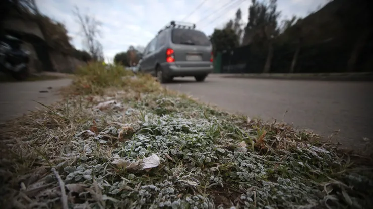 Frío en Santiago.