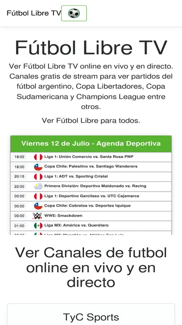 Todos los dominios de Fútbol Libre fueron cerrados. | Foto: Captura.