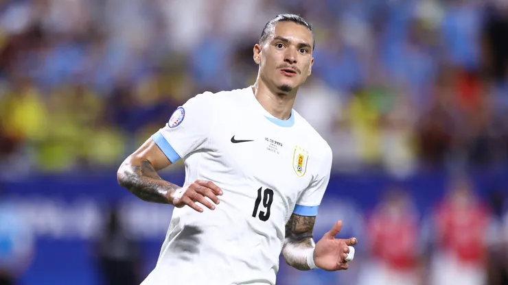 Darwin Núñez durante la semifinal de la Copa América 2024 contra Colombia.