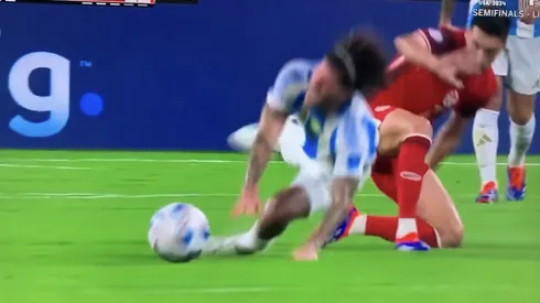 Rodrigo de Paul simuló feo contra Canadá en la Copa América