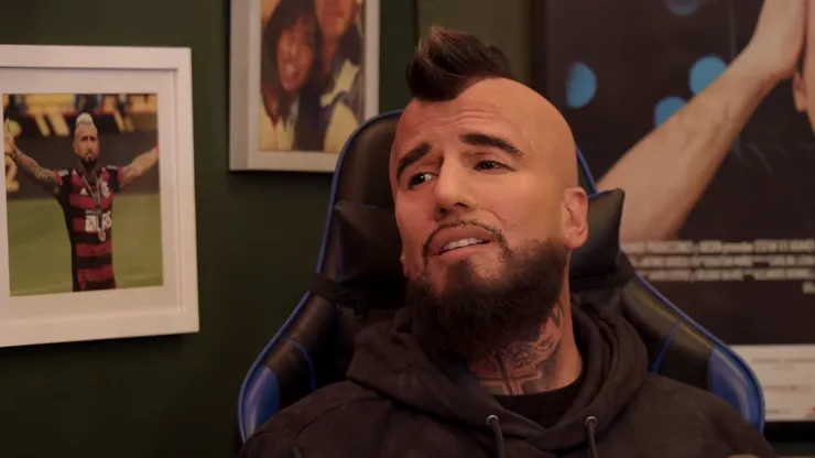 Kramer en su imitación como Arturo Vidal.