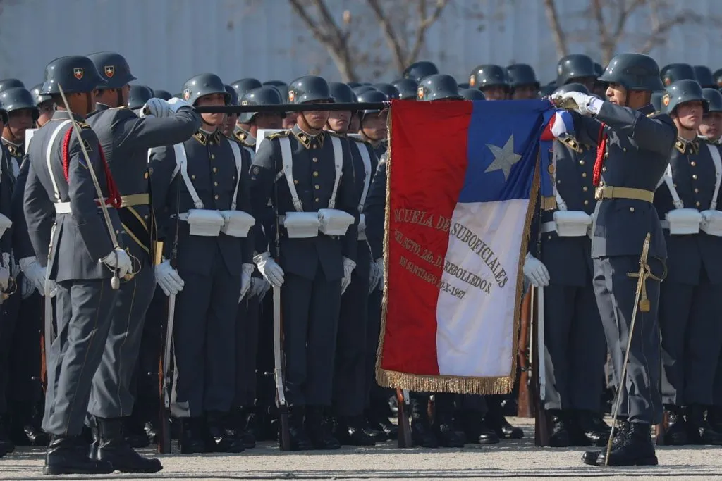 Santiago 9 de julio 2024.
Se desarrolla el acto principal de juramento a la bandera en el Templo Votivo de Maipu.
 
Dragomir Yankovic/Aton Chile