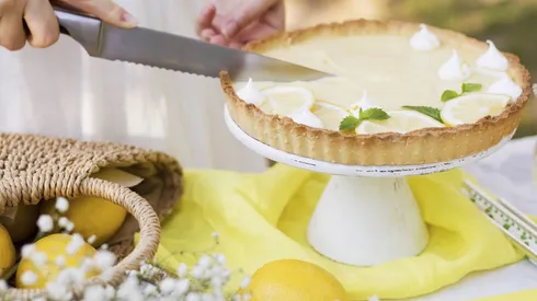 Receta pie de limón.