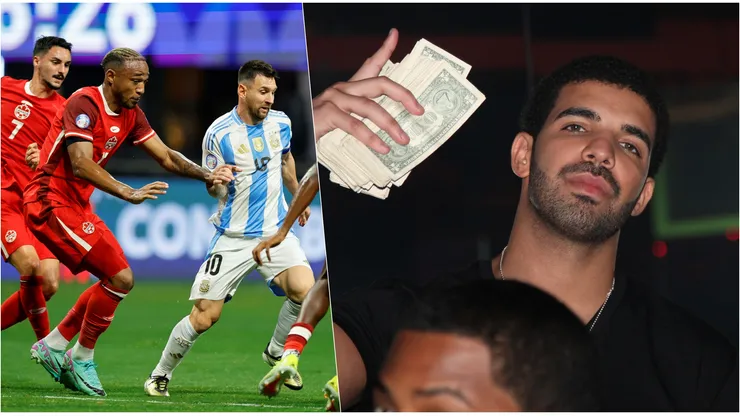 Drake podría ganar una millonada si Canadá si gana a Argentina.