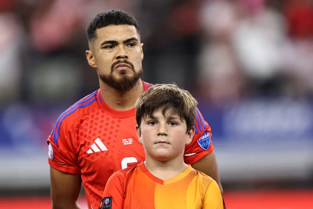Paulo Díaz jugó dos de los tres partidos de Chile en la Copa América 2024. (Omar Vega/Getty Images)