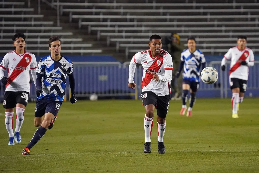 David Martínez en acción por River Plate. (Javier Vicencio).