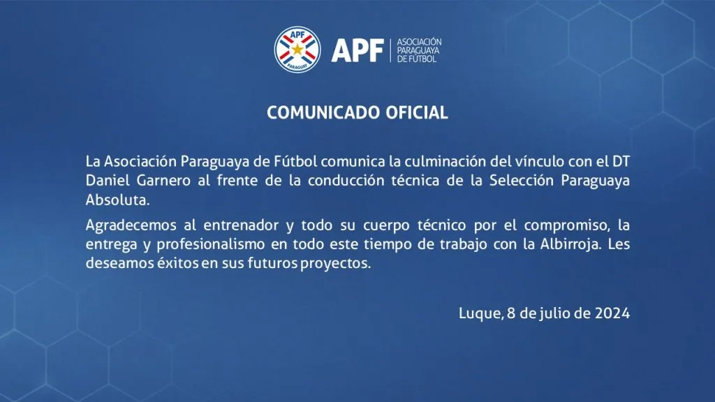 El comunicado paraguayo.