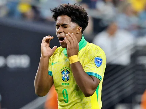 Endrick da solo un pase bueno ante Uruguay y asusta al Madrid