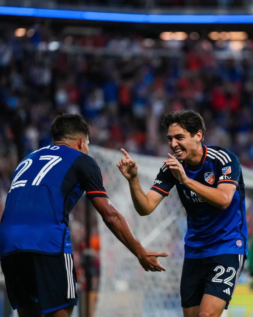 Yamil Asad celebra su asistencia. (Foto: Cincinnati FC).
