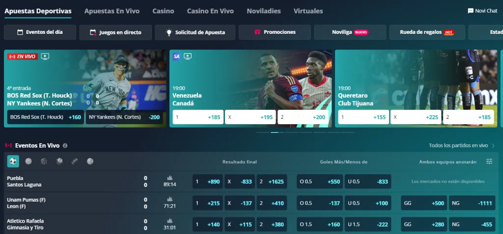 codigo promocional novibet chile